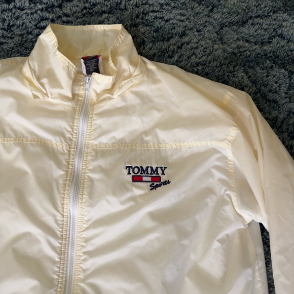 Rare Vintage Tommy Hilfiger Sports Big Puffer Cream Nylon Winter Size 16 Jacket - Picture 5 of 11